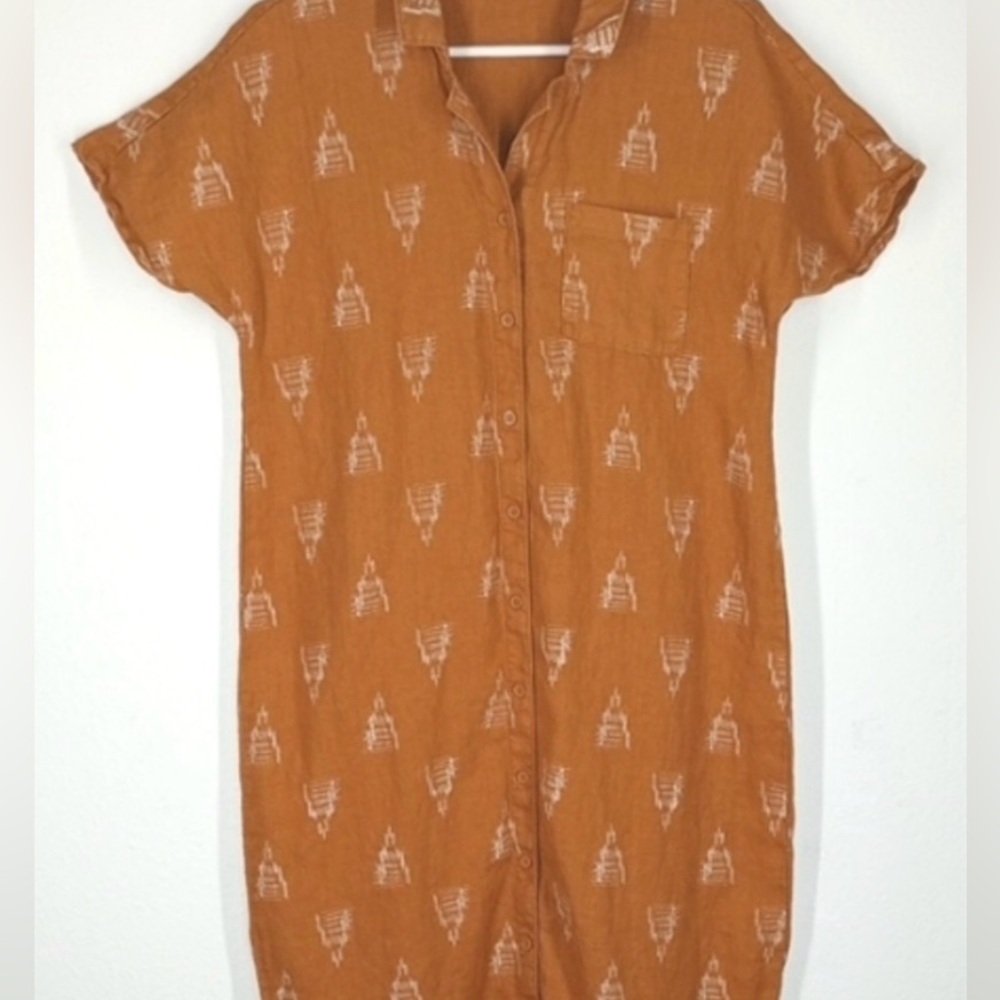Garnet Hill Linen Shirtdress XL